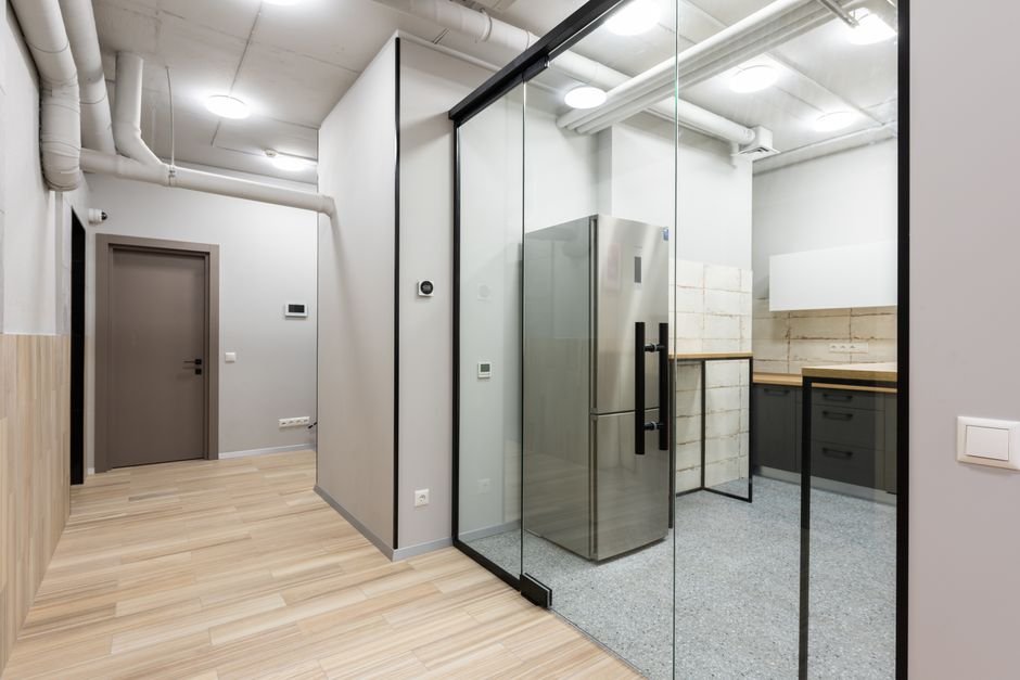 glass partition vs gypsum partition office Sri Lanka